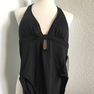 Michael Kors bathing suit NWT black 1pc